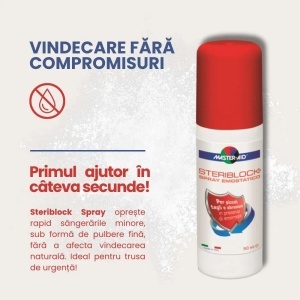 Steriblock Spray hemostatic Master-Aid, 50 ml, Pietrasanta Pharma - Img 6