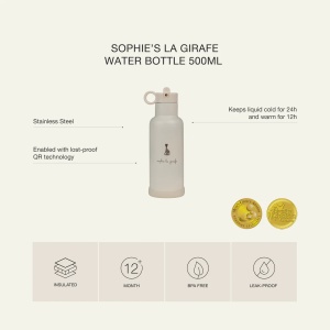 Sticla termoizolanta Sophie La Girafe, 500ml, Citron - Img 2