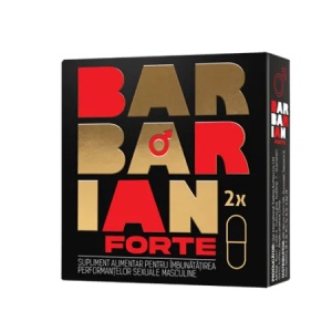 Supliment pentru potenta Barbarian Forte, 2 capsule, Adya Green Pharma