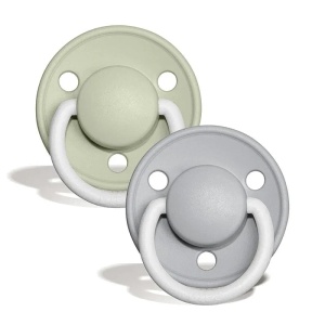Suzeta 0-3 ani de lux, sage-cloud, 2buc, Bibs