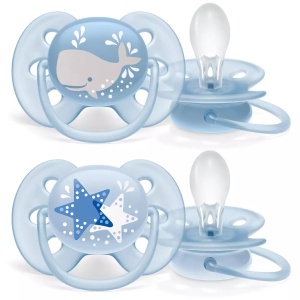 Suzeta ortodontica Ultra Soft, 6-18L, 2 bucati, SCF223/03, Philips Avent