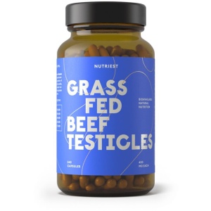 Testicule de Vită Liofilizate Grass Fed (Beef Testicles), 240 Capsule, Nutriest