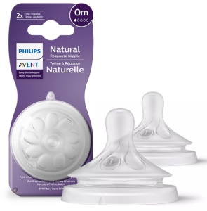 Tetina Natural Response, 0 luni+, SCY961/02, 2 bucati, Philips Avent