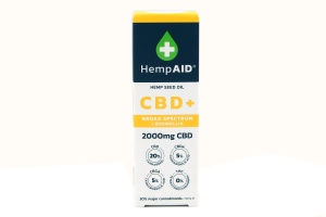 Ulei canepa 2000mg CBD, 500mg CBDA, 500mg CBGA, 200mg Boswellia, 10ml, HempAid