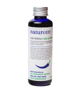 Ulei de masaj cu chilli si piper, 50ml, Naturotto