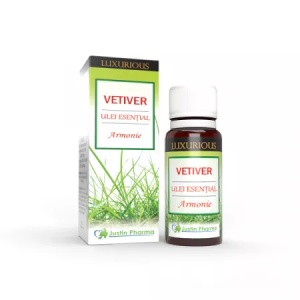 Ulei esential Luxurious Vetiver Armonie, 10ml, Justin Pharma