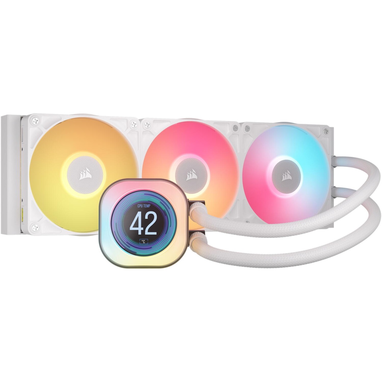iCUE LINK TITAN 360 RX LCD, RGB, AIO 360mm, Intel/ AMD, Alb