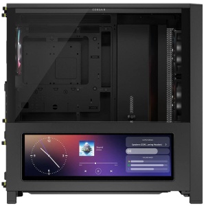 FRAME 4000D LCD RS ARGB, Mid-Tower, ATX, 4 ventilatoare incluse RS120 PWM ARGB, Negru - Img 4