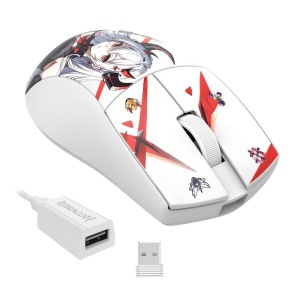 Mouse gaming wireless bluetooth si cu fir Redragon K1ng Pro 1K alb Anime - Img 8