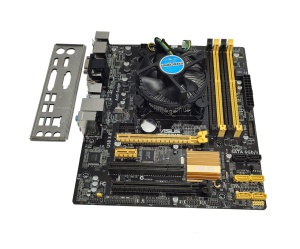 Placa de baza ASUS B85M-E + procesor Intel Haswell i7 4770 + cooler - Img 1