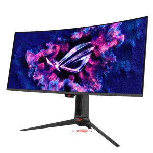 ROG Swift OLED PG34WCDN, 34", UWQHD, 3440x1440, HDMI, DisplayPort, G-SYNC Compatible, AMD FreeSync Premium Pro, PD 90W, Curbat 1800R, 360Hz, 0.03ms, Negru 90LM0CU0-B01971 - Img 2