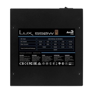 Sursa Aerocool 550W LUX, 4x SATA, 2x Molex, 1x 6+2 pin PCI-E, 80+ Bronze, PFC activ - Img 4