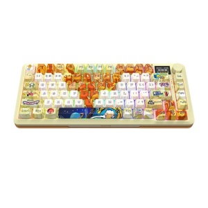Tastatura gaming mecanica Bluetooth cu si fara fir Redragon Flekact Pro Art Anime iluminare RGB - Img 2