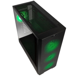 Unity Solar Mesh ARGB, Mid-Tower, Negru - Img 3