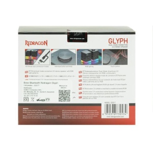 Boxe Bluetooth Redragon Glyph negre iluminare RGB - Img 4