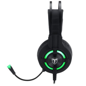 Casti Gaming T-DAGGER Andes Black, Stereo, Iluminare verde, 2x Jack 3.5mm, TRS, Difuzoare 40mm, Cablu 2m - Img 2