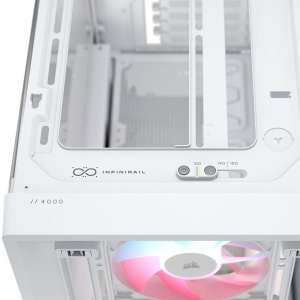 FRAME 4000D LCD RS ARGB, Mid-Tower, ATX, 4 ventilatoare incluse RS120 PWM ARGB, Alb - Img 4