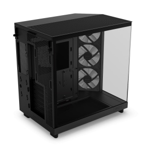 H6 Flow RGB, Compact Dual-chamber, MiddleTower, Negru - Img 3