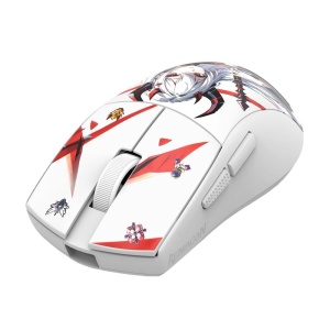 Mouse gaming wireless bluetooth si cu fir Redragon K1ng Pro 1K alb Anime - Img 2