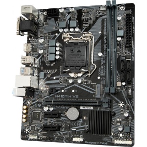 Placa de baza GIGABYTE H410M H V2, LGA 1200, MATX, DDR4, noua - Img 1