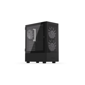 Vako RGB, MiddleTower, ATX, cu 3 ventilatoare incluse RGB, Negru - Img 2