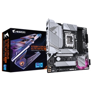 B760M AORUS ELITE WIFI6E GEN5, LGA1700, DDR5, BT, mATX, Alb - Img 4