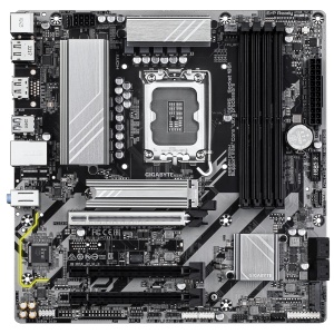 B860M DS3H, LGA1851, DDR5, Negru/Gri