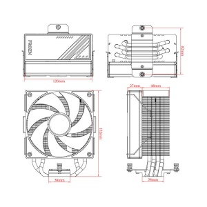Cooler procesor ID-Cooling FROZN A410 iluminare aRGB - Img 4