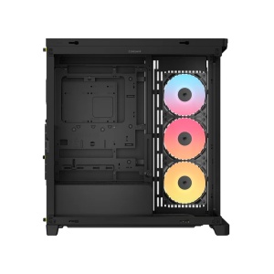 Frame 4500X LX-R RGB, Mid Tower, cu 3 ventilatoare incluse 120mm LX-R RGB, Negru - Img 3