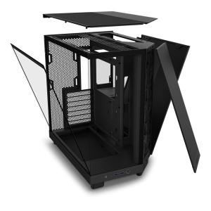 H6 Flow, Compact Dual-chamber, MiddleTower, Negru - Img 4