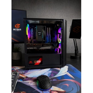 PC Gaming Vanguard Black Edition — i5-13500, Gigabyte RTX 3070 8GB, 16GB DDR4, Garantie 12 luni - Img 3