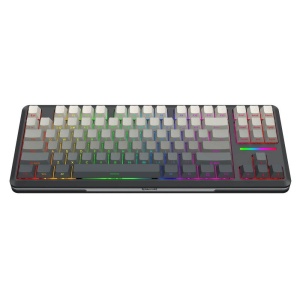Tastatura gaming mecanica Bluetooth cu si fara fir Redragon Wildslash Pro neagra cu gri degrade iluminare RGB - Img 2