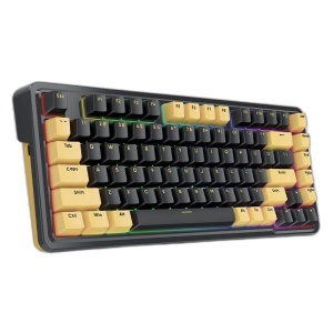 Tastatura gaming mecanica Redragon Elf PBT neagra iluminare RGB switch-uri aurii - Img 2