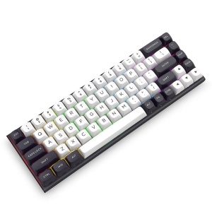 Tastatura gaming mecanica Redragon Irelia neagra cu alb iluminare RGB switch-uri magnetice roz - Img 2