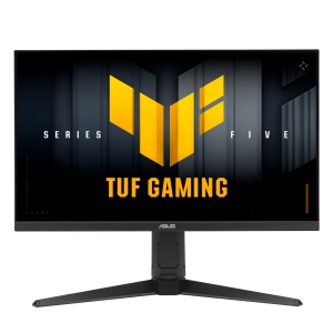 TUF Gaming VG27UQEL5A, 27", Fast IPS, UHD, 3840x2160, HDMI, DisplayPort, G-SYNC Compatible, AMD FreeSync, Boxe, Pivot, Dual mode 80Hz / 310Hz, 0.3ms, Negru, 90LM0CR1-B01171