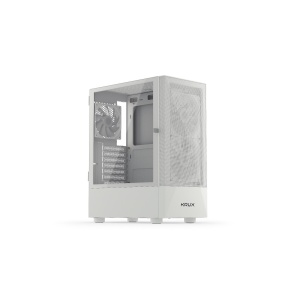 Vako RGB, MiddleTower, ATX, cu 3 ventilatoare incluse RGB, Alb - Img 2