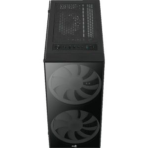 Workstation profesional refurbished PowerBuild X18 cu procesor Xeon 18-core - vedere de sus în carcasă neagră