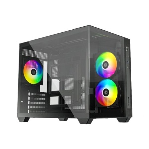 Carcasa panoramica ID-Cooling View 500 aRGB neagra