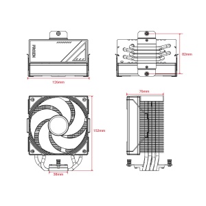 Cooler procesor ID-Cooling FROZN A410 SE iluminare aRGB - Img 4