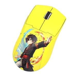 Mouse gaming wireless bluetooth si cu fir Redragon K1ng Max Anime galben - Img 4