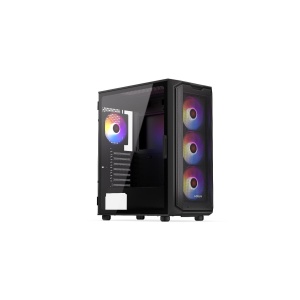 Orona, MiddleTower, ATX, cu 4 ventilatoare incluse 120 mm, Negru