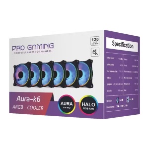 Set 6 Ventilatoare Carcasa 120 x 120 mm Pro Gaming ARGB , controller, telecomanda, - Img 4