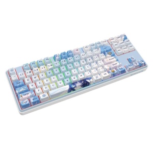 Tastatura gaming mecanica Bluetooth cu si fara fir Redragon Star Blade Pro alba - Img 5