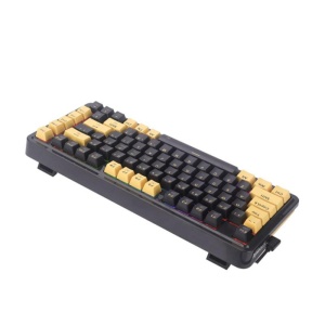 Tastatura gaming mecanica Redragon Elf PBT neagra iluminare RGB switch-uri aurii - Img 5