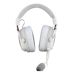 Casti Redragon ZeusX 7.1 albe cu roz iluminare RGB - Img 2