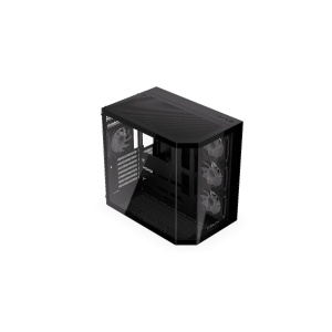 Empero, MiddleTower, ATX, cu 4 ventilatoare incluse 120 mm RGB, Negru - Img 4