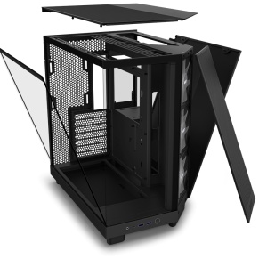 H6 Flow RGB, Compact Dual-chamber, MiddleTower, Negru - Img 4