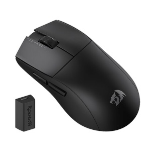 Mouse gaming wireless bluetooth si cu fir Redragon K1ng 4K Pro negru