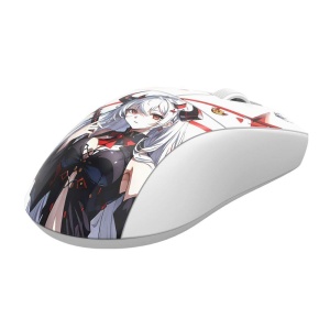 Mouse gaming wireless bluetooth si cu fir Redragon K1ng Pro 1K alb Anime - Img 10