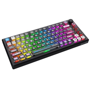 Tastatura gaming mecanica Bluetooth cu si fara fir Redragon Uranus Pro 82 neagra iluminare RGB - Img 4